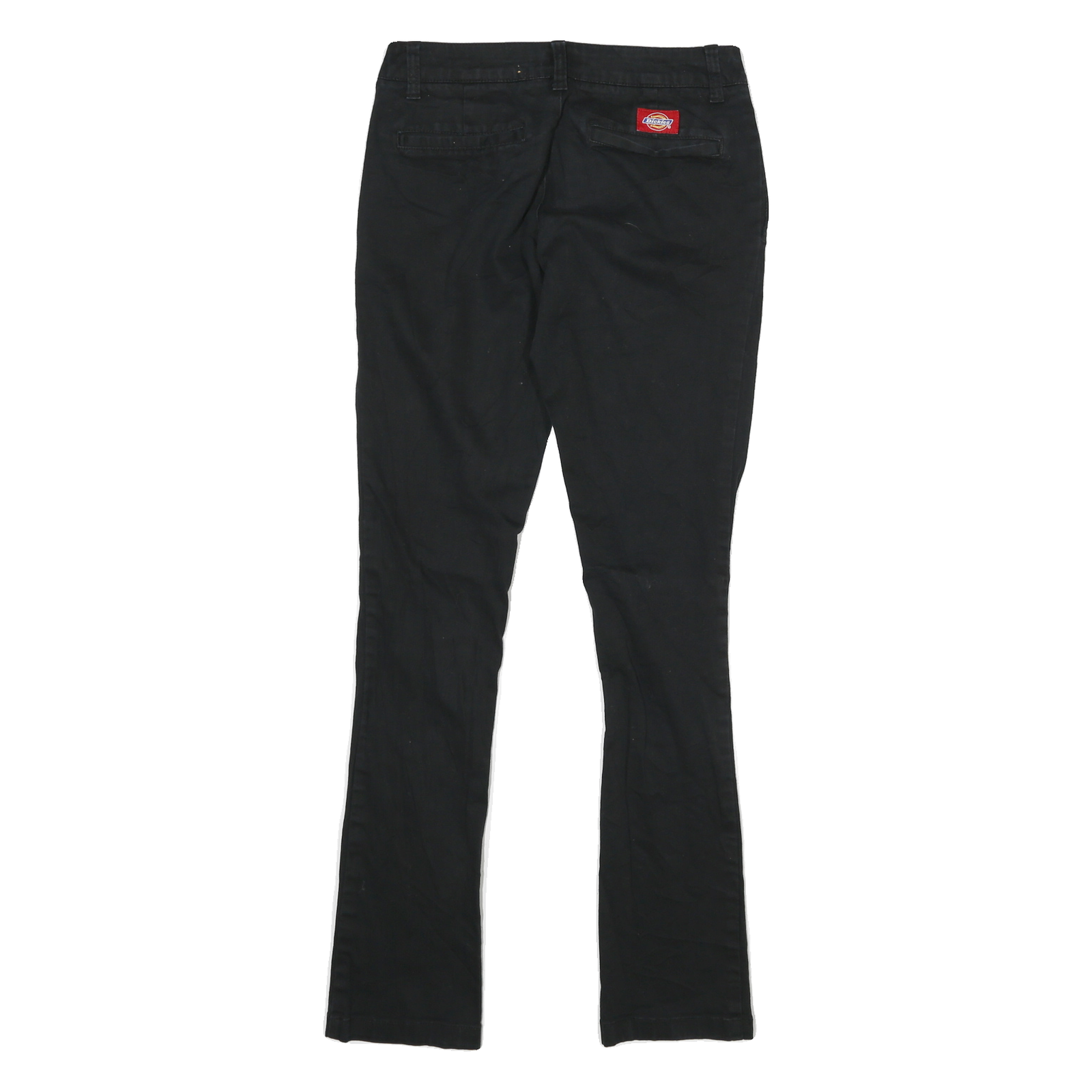 DICKIES Womens Jeans Black Slim Skinny Denim Woven Cotton Blend W26 L27 Classic