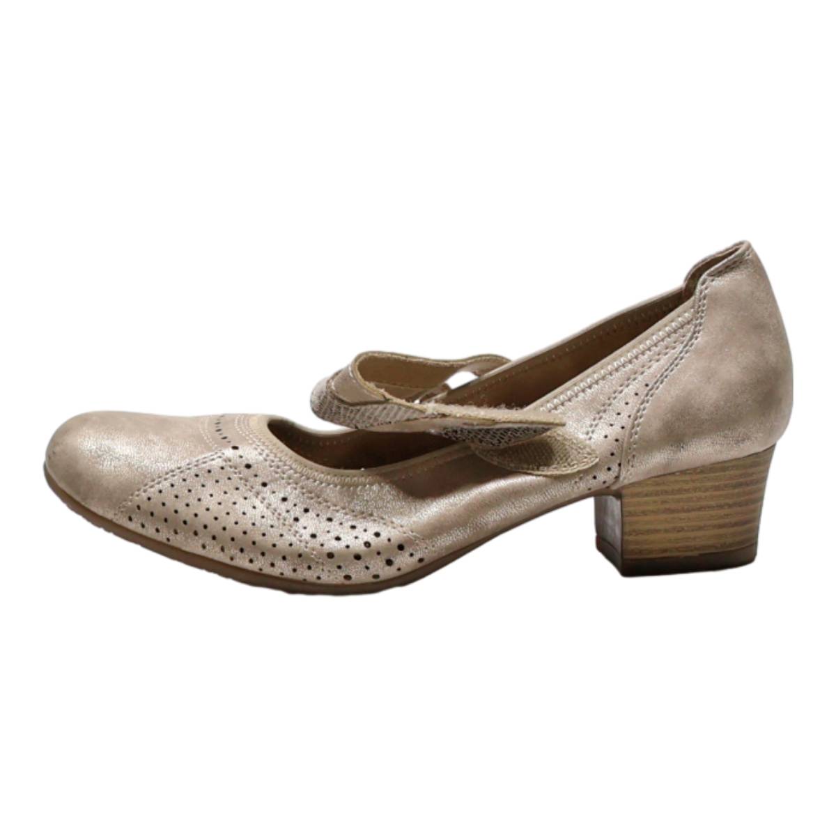 BAMA Pump Heels Beige Synthetic Womens UK 5