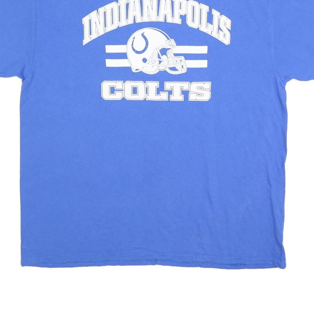GILDAN Mens Blue Indianapolis Colts T-Shirt XL Short Sleeve Crew Neck Graphic