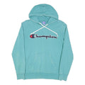 CHAMPION Mens Blue Hoodie S Cotton Blend Pullover Casual Sportswear