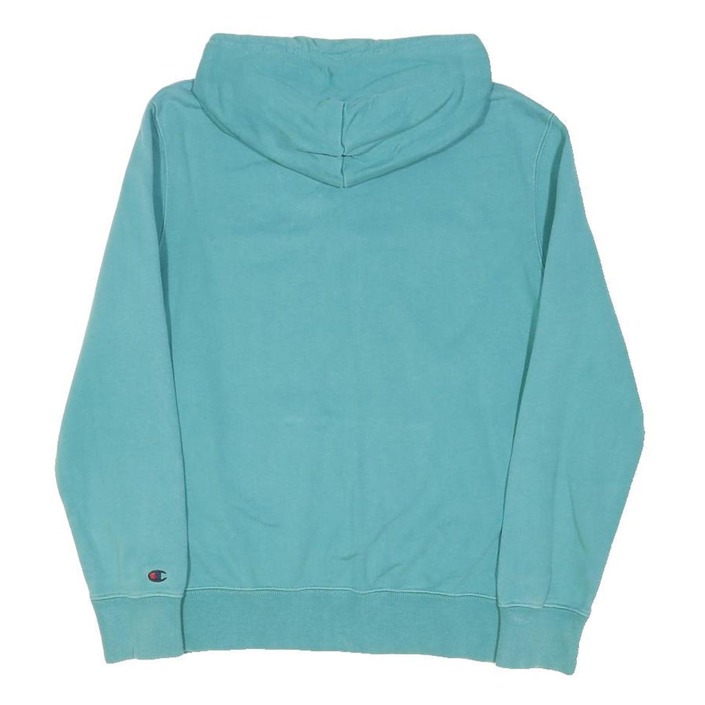 CHAMPION Mens Blue Hoodie S Cotton Blend Pullover Casual Sportswear