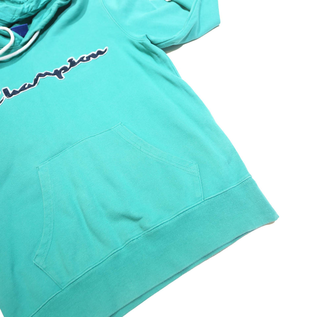CHAMPION Mens Blue Hoodie S Cotton Blend Pullover Casual Sportswear