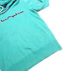 CHAMPION Mens Blue Hoodie S Cotton Blend Pullover Casual Sportswear