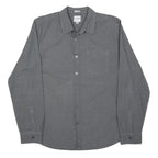 GUESS Mens Grey Cotton Shirt M Casual Long Sleeve Button Down