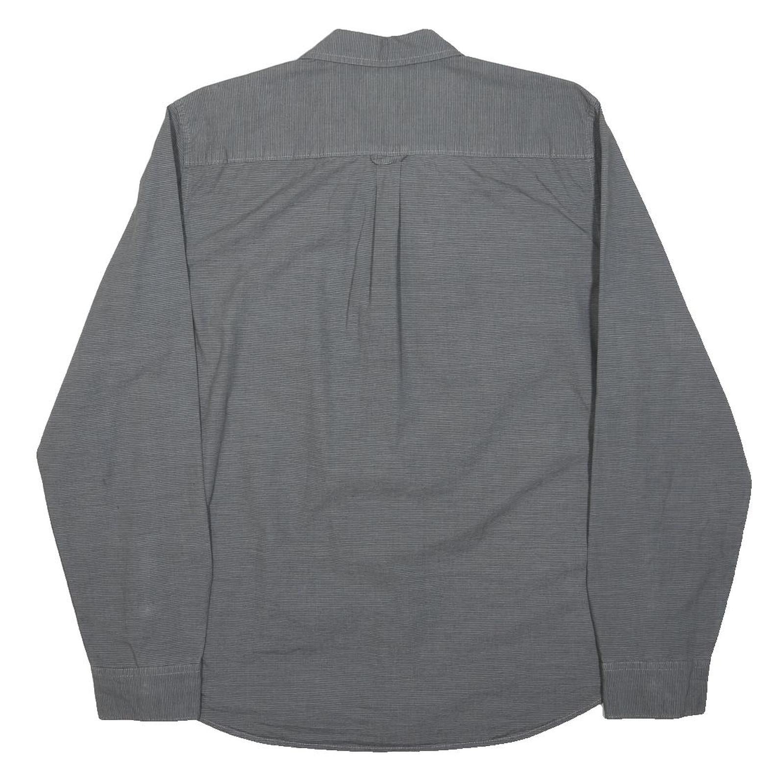 GUESS Mens Grey Cotton Shirt M Casual Long Sleeve Button Down