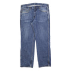 CARHARTT Mens Jeans Blue Regular Straight Denim Medium W38 L32 Classic Zip