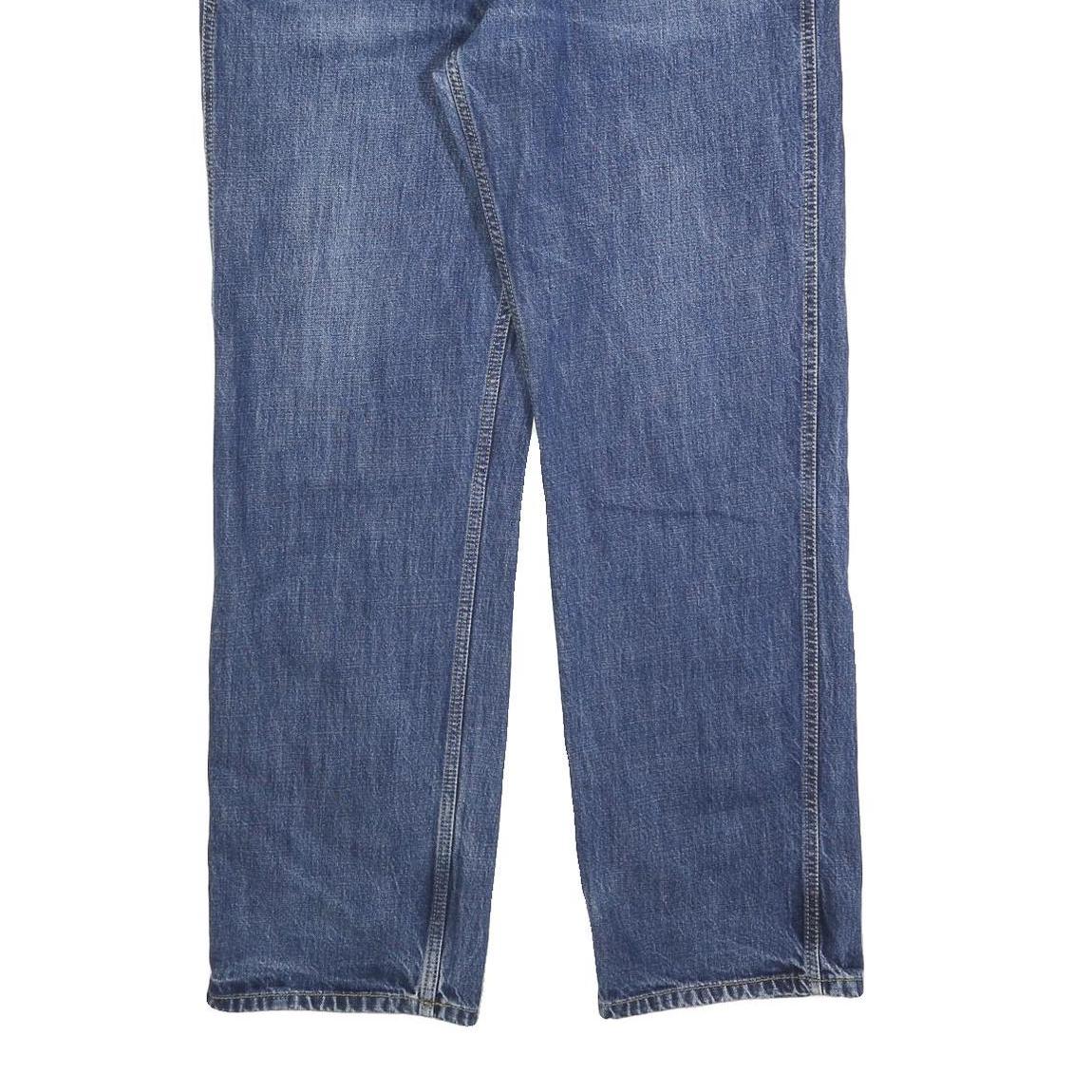 CARHARTT Mens Jeans Blue Regular Straight Denim Medium W38 L32 Classic Zip