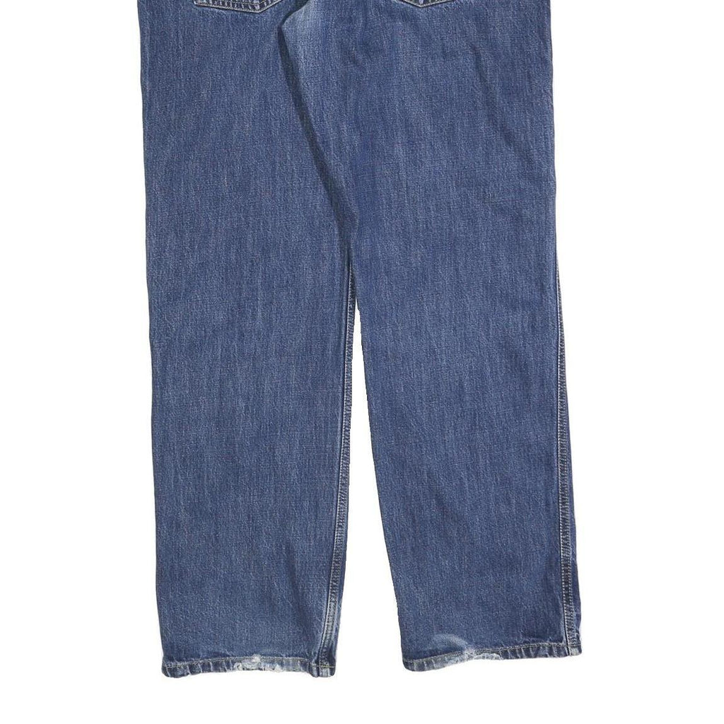 CARHARTT Mens Jeans Blue Regular Straight Denim Medium W38 L32 Classic Zip