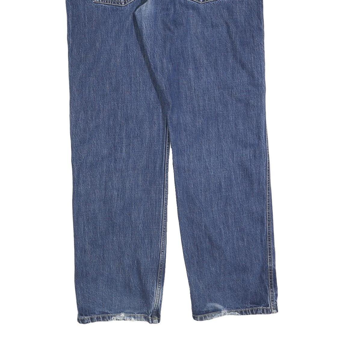 CARHARTT Mens Jeans Blue Regular Straight Denim Medium W38 L32 Classic Zip