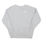 NIKE Womens Grey Crew Neck XL Cotton Blend Sweatshirt Casual Loose Fit
