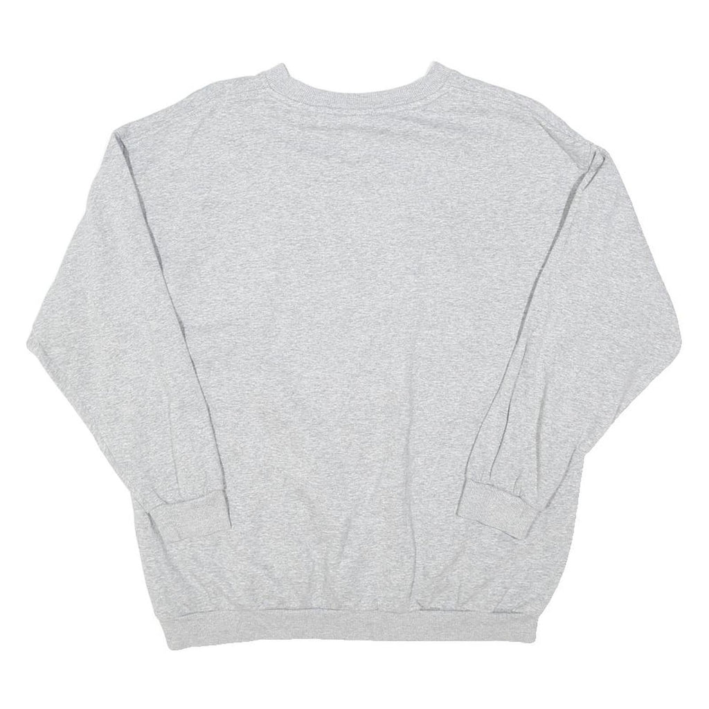 NIKE Womens Grey Crew Neck XL Cotton Blend Sweatshirt Casual Loose Fit
