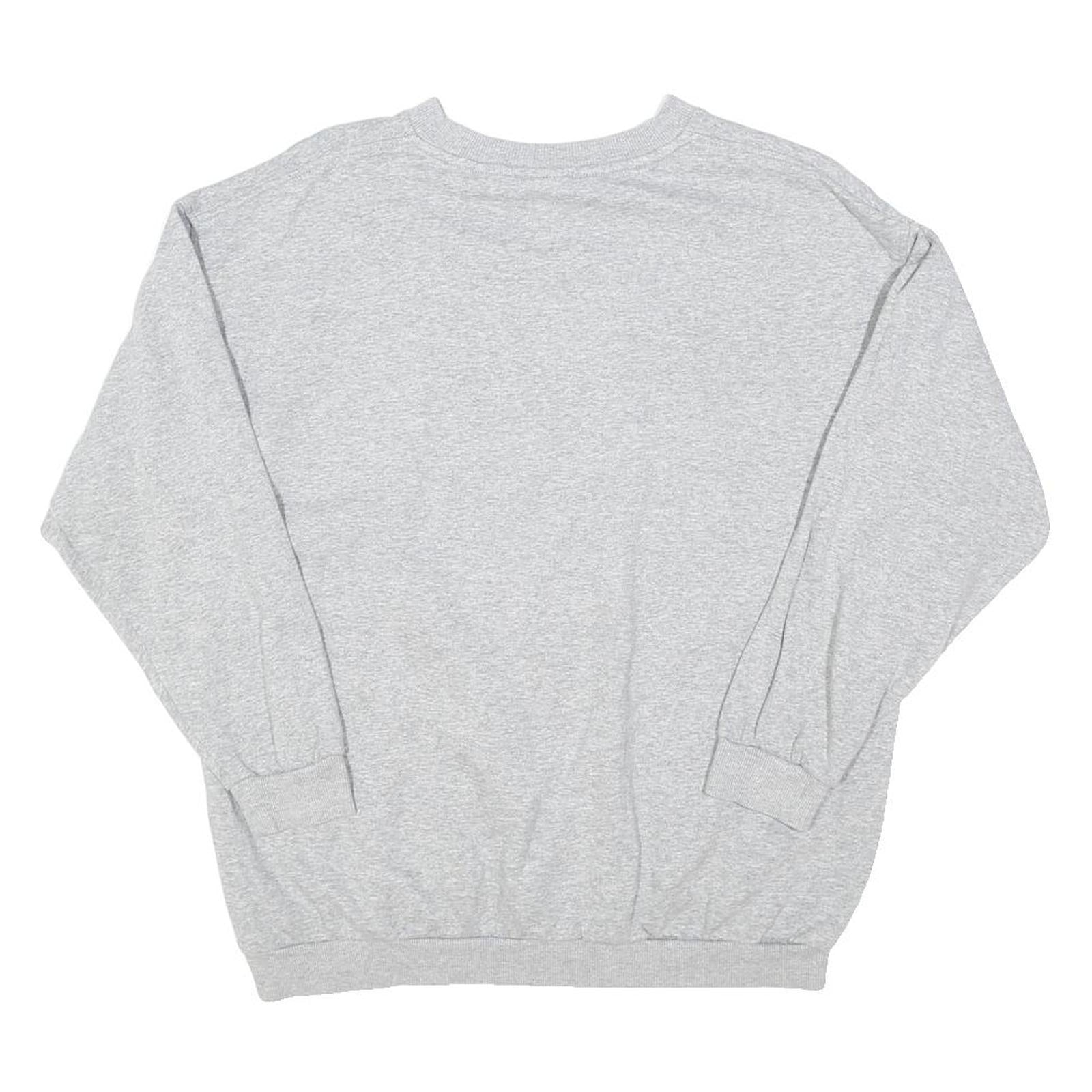 NIKE Womens Grey Crew Neck XL Cotton Blend Sweatshirt Casual Loose Fit