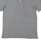 POLO RALPH LAUREN Mens Grey Short Sleeve S Plain Cotton Blend Polo Shirt