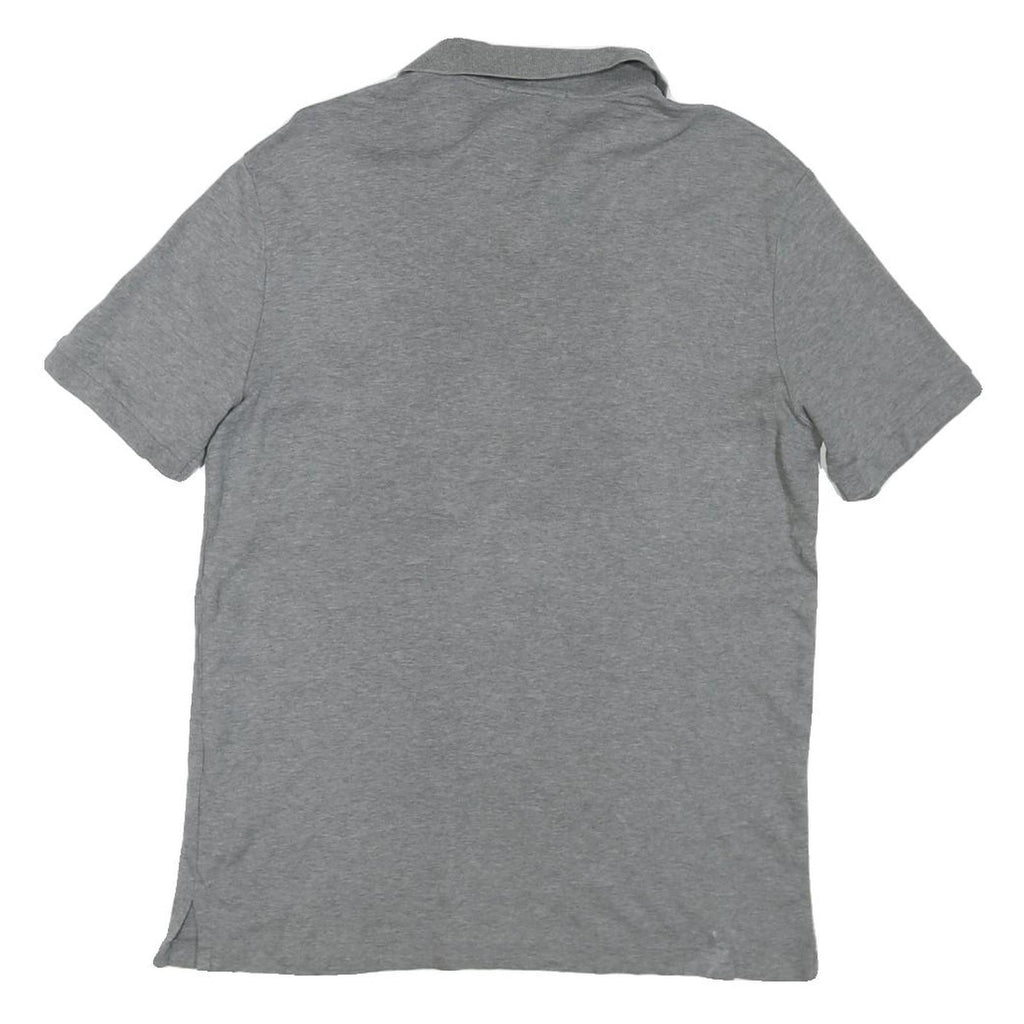 POLO RALPH LAUREN Mens Grey Short Sleeve S Plain Cotton Blend Polo Shirt
