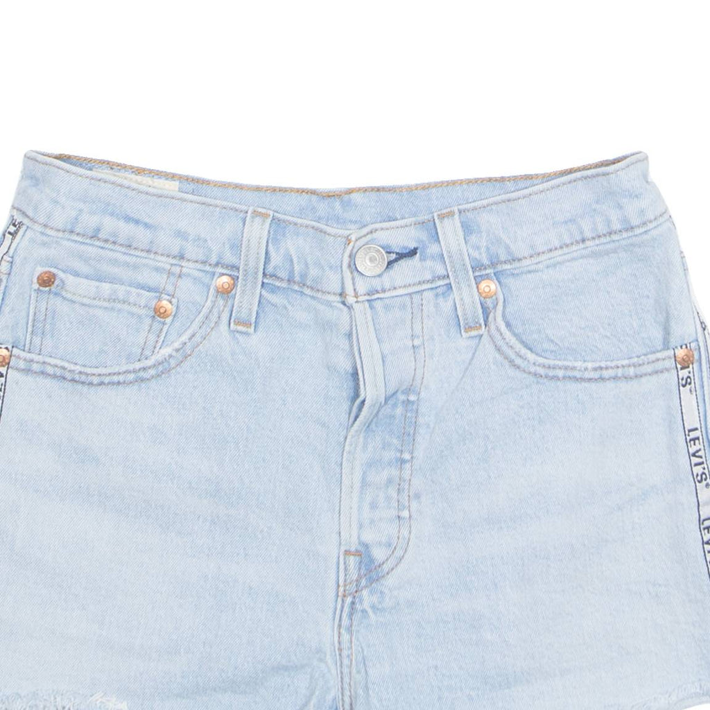 LEVI'S 501 Cut Off Womens Denim Shorts Blue XS W25
