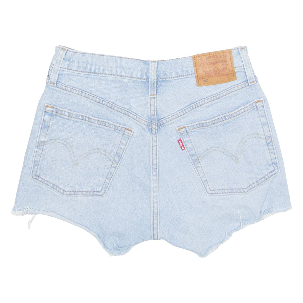 LEVI'S 501 Cut Off Womens Denim Shorts Blue XS W25