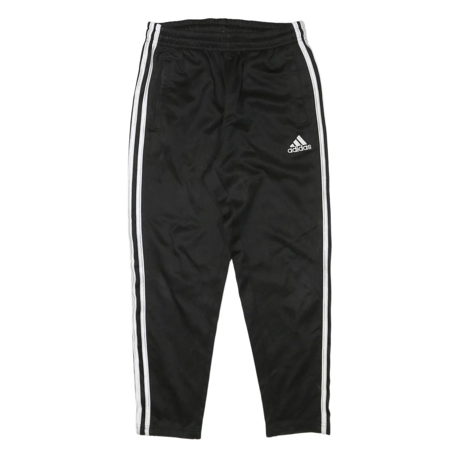 ADIDAS Womens Joggers Black & White Slim Tapered XS W24 L24 Track Pants
