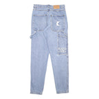 KARL KANI Womens Jeans Blue Slim Slim Straight Denim Light W28 L31 Logo Pocket