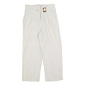 ROMEO + JULIET Womens Relaxed White Linen Blend Trousers W27 L25 Belted Zip