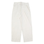 ROMEO + JULIET Womens Relaxed White Linen Blend Trousers W27 L25 Belted Zip