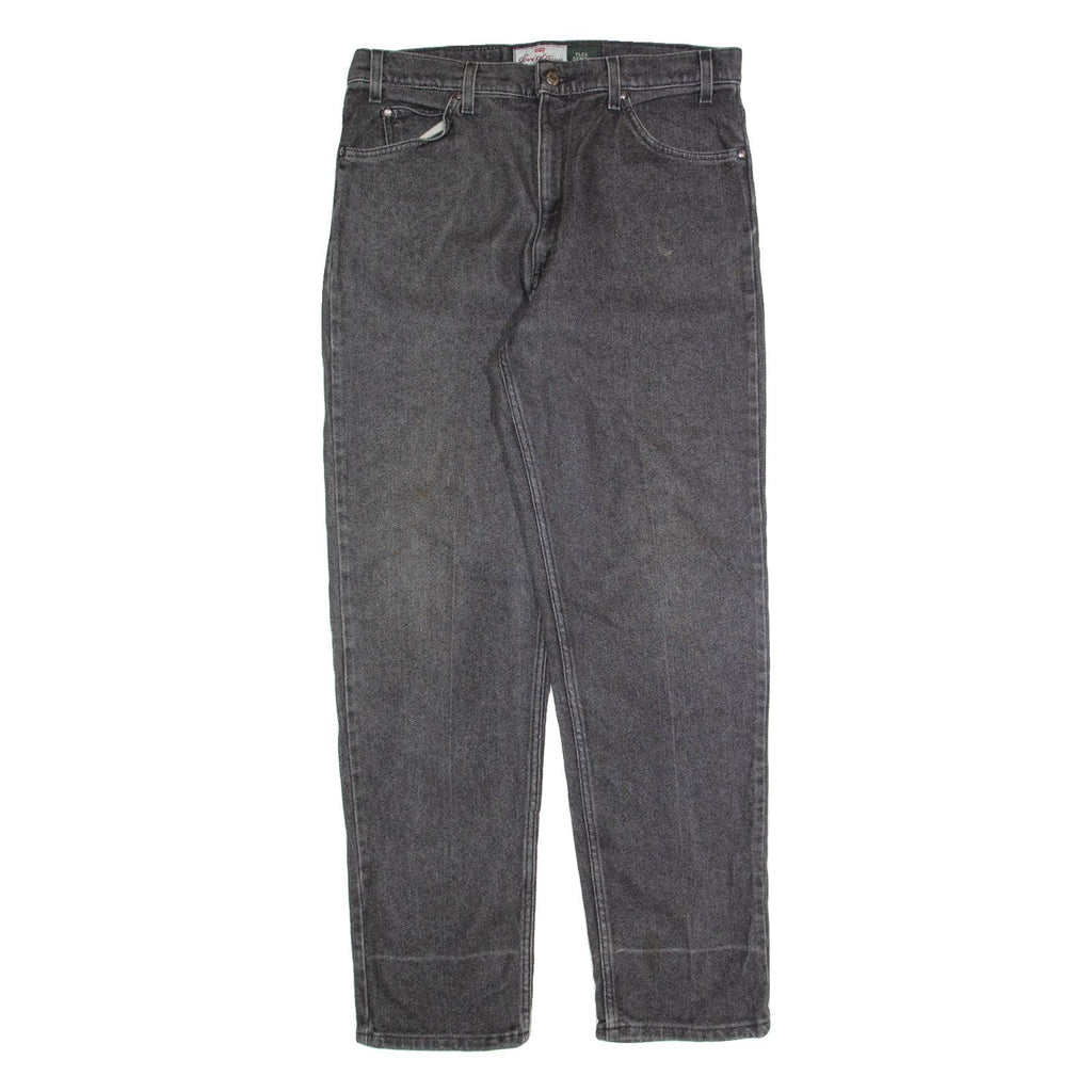 LEVI'S Signature Mens Trousers Grey Regular Straight 90s W36 L32