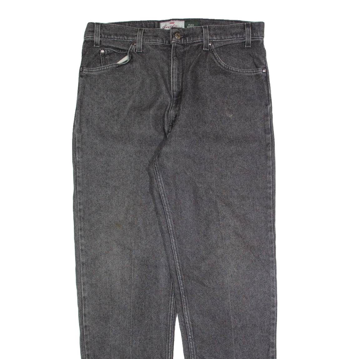LEVI'S Signature Mens Trousers Grey Regular Straight 90s W36 L32