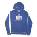 NFL Womens Blue Colts Hoodie M Cotton Blend Pullover Hooded Sweatshirt