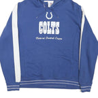 NFL Womens Blue Colts Hoodie M Cotton Blend Pullover Hooded Sweatshirt
