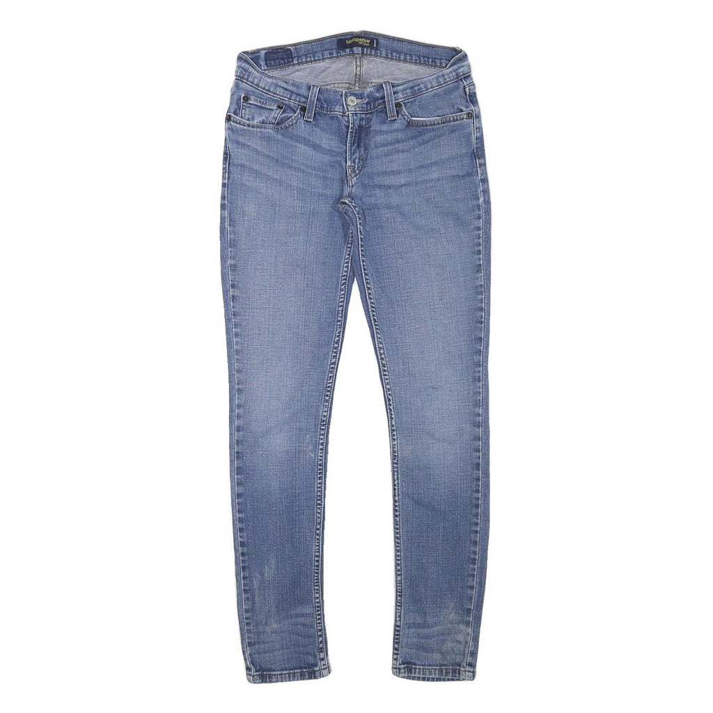 LEVI'S Womens Slim Blue Denim Light W28 L29 Stretch Cotton Blend Jeans