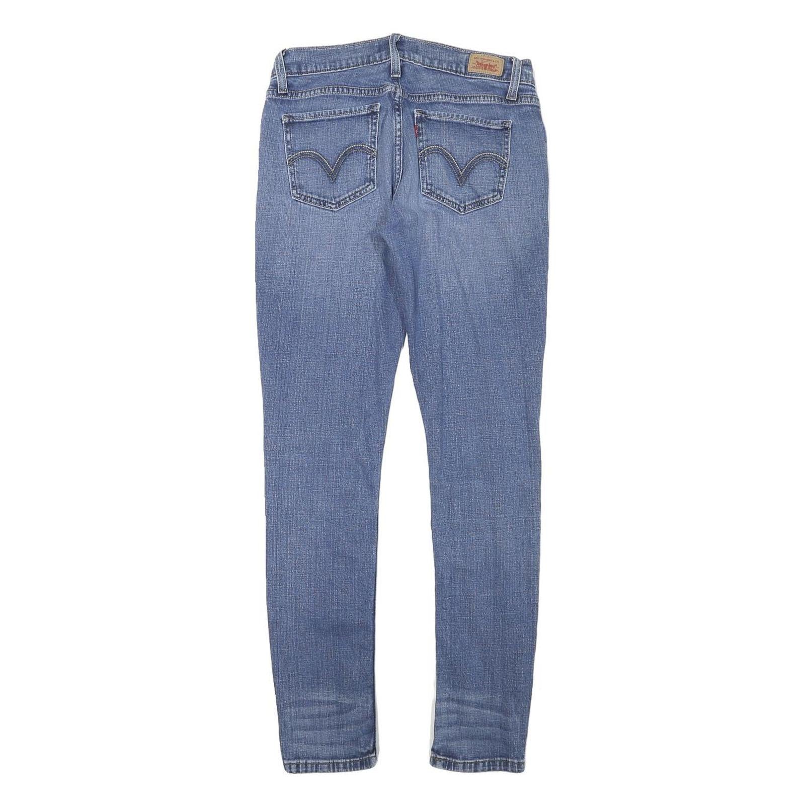 LEVI'S Womens Slim Blue Denim Light W28 L29 Stretch Cotton Blend Jeans