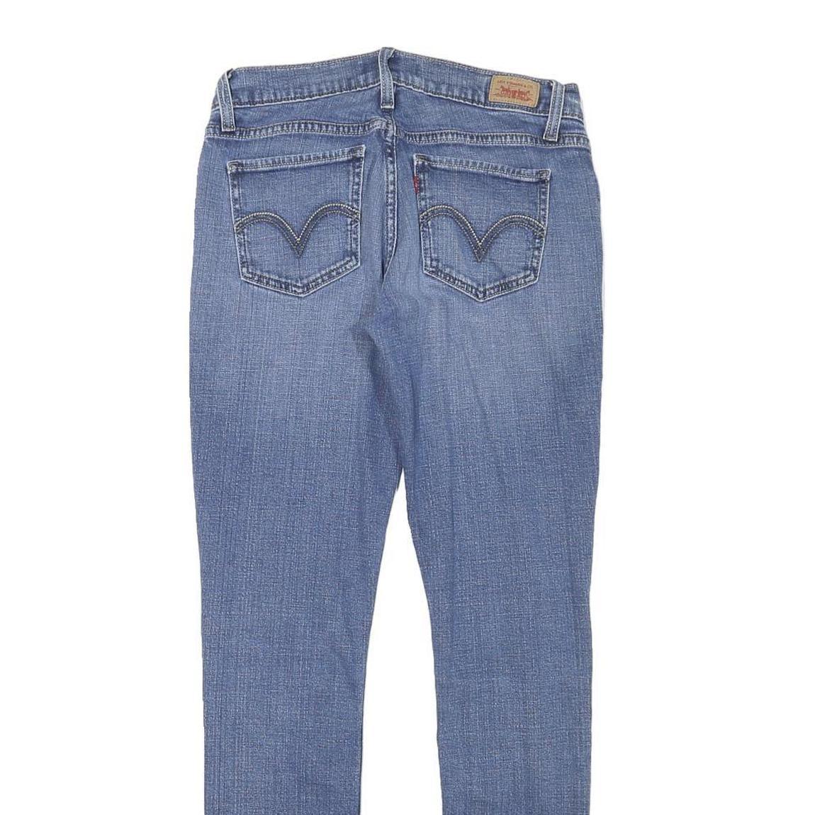 LEVI'S Womens Slim Blue Denim Light W28 L29 Stretch Cotton Blend Jeans