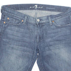 7 FOR ALL MANKIND Cut Off Womens Denim Shorts Blue M W33