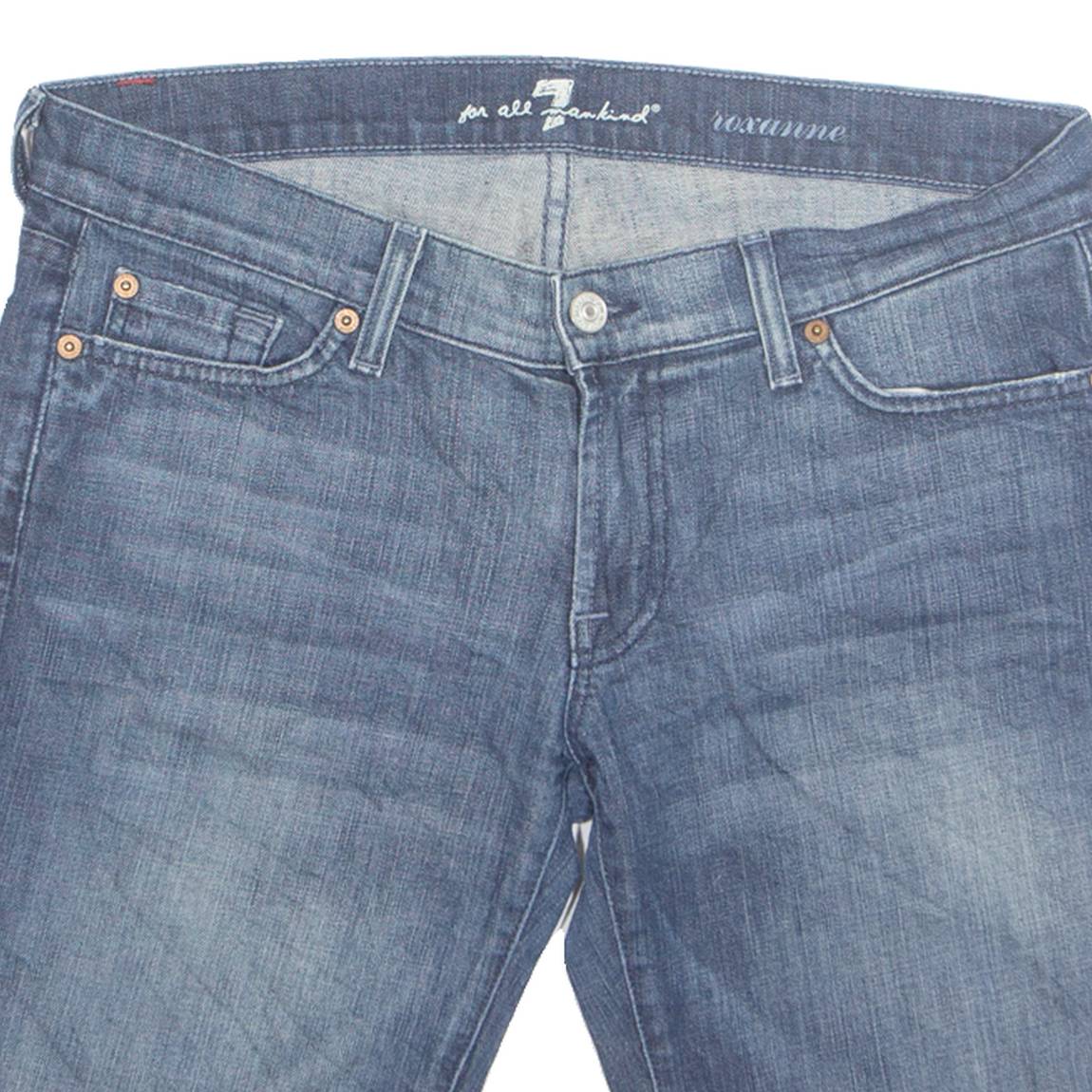 7 FOR ALL MANKIND Cut Off Womens Denim Shorts Blue M W33