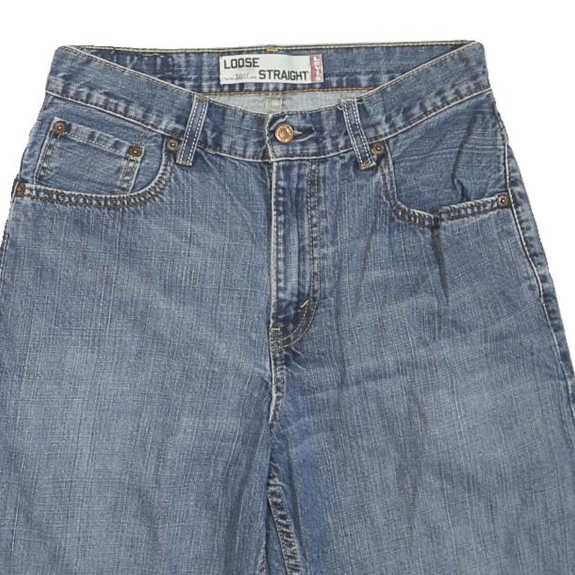 LEVI'S Womens Shorts Blue Loose Straight Denim S W29 Casual Summer