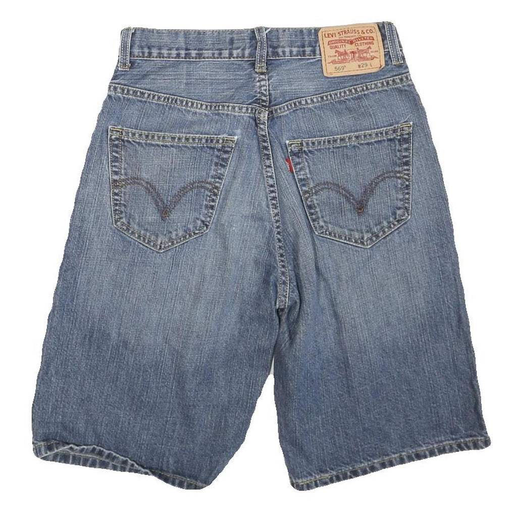 LEVI'S Womens Shorts Blue Loose Straight Denim S W29 Casual Summer