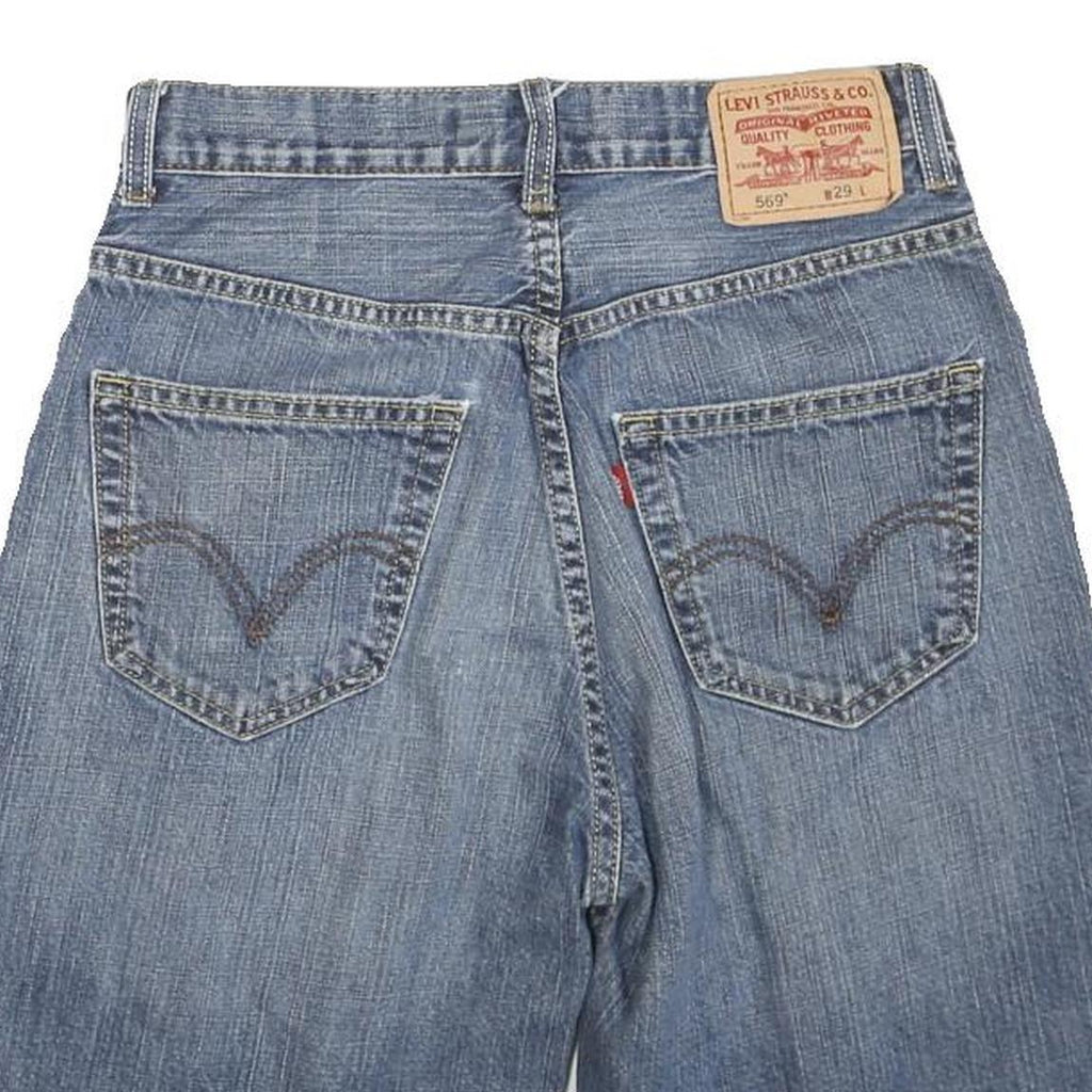 LEVI'S Womens Shorts Blue Loose Straight Denim S W29 Casual Summer