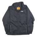 BIG TRAMP Mens Black Outdoor Jacket M Polyester Plain Zip Casual Lightweight