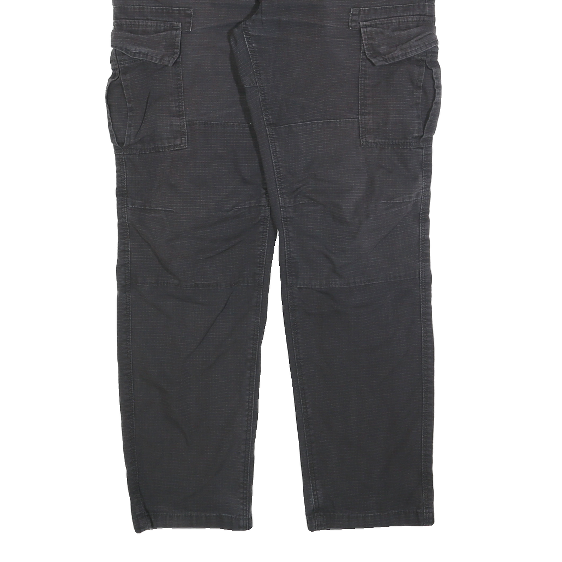 DICKIES Mens Black Cotton Blend Regular Cargo Trousers W31 L30 Workwear Zip