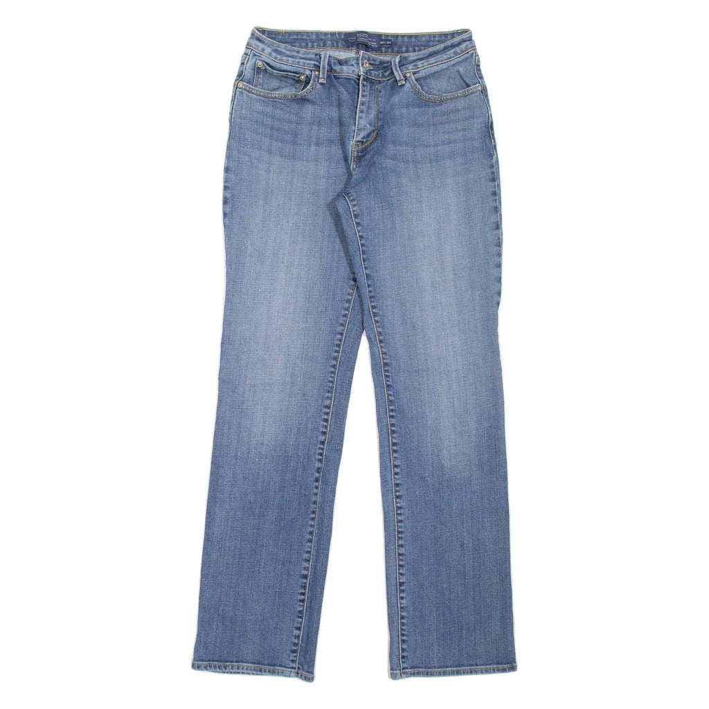 LEVI'S Womens Jeans Blue Regular Straight Stone Wash W26 L30