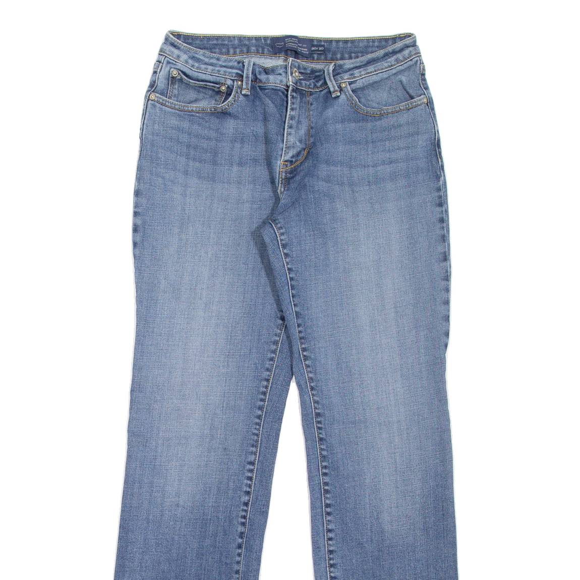 LEVI'S Womens Jeans Blue Regular Straight Stone Wash W26 L30