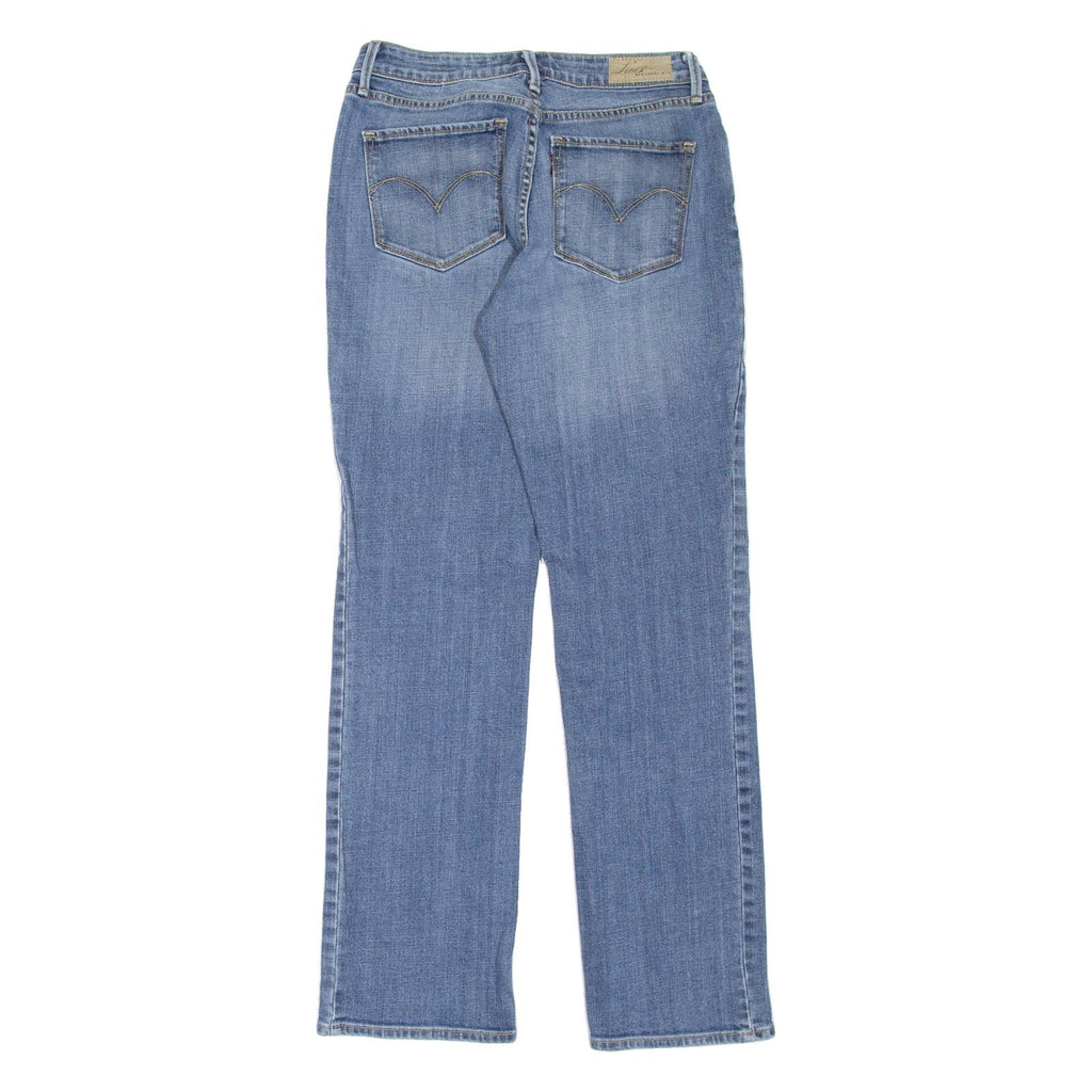 LEVI'S Womens Jeans Blue Regular Straight Stone Wash W26 L30