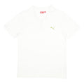 PUMA Mens White Short Sleeve Cotton Polo Shirt S Logo Embroidered Casual
