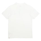 PUMA Mens White Short Sleeve Cotton Polo Shirt S Logo Embroidered Casual