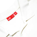 PUMA Mens White Short Sleeve Cotton Polo Shirt S Logo Embroidered Casual