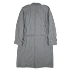 MCGREGOR Mens Grey Coach Coat XL Cotton Blend Woven Plain Classic Fit Long