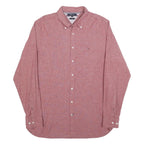 TOMMY HILFIGER Mens Red Button-Down Shirt 2XL Cotton Blend Casual Classic