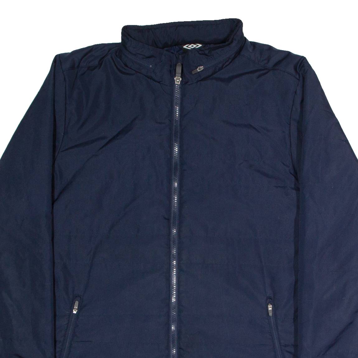 UMBRO Insulated Mens Puffer Jacket Blue Hooded M