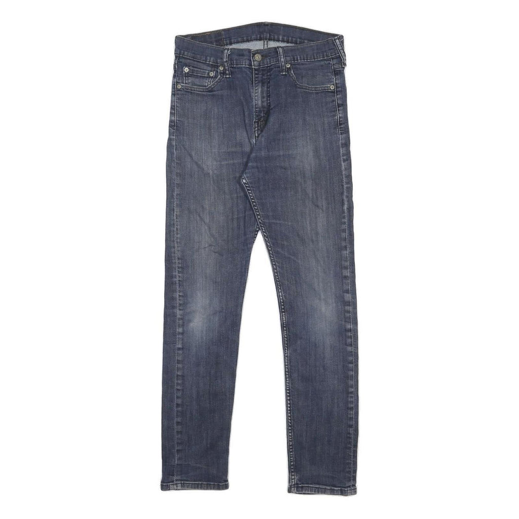 LEVI'S 510 Mens Slim Blue Denim Medium W30 L28 Slim Fit Jeans Cotton Blend Zip