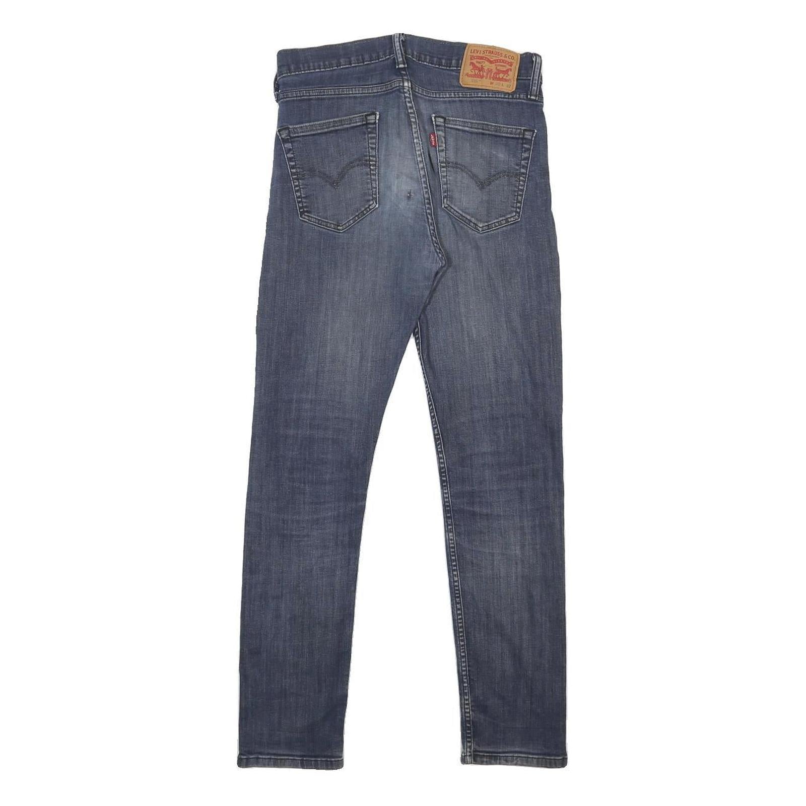 LEVI'S 510 Mens Slim Blue Denim Medium W30 L28 Slim Fit Jeans Cotton Blend Zip