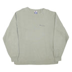 CHAMPION Mens Grey Sweatshirt Crew Neck L Cotton Blend Pullover Casual